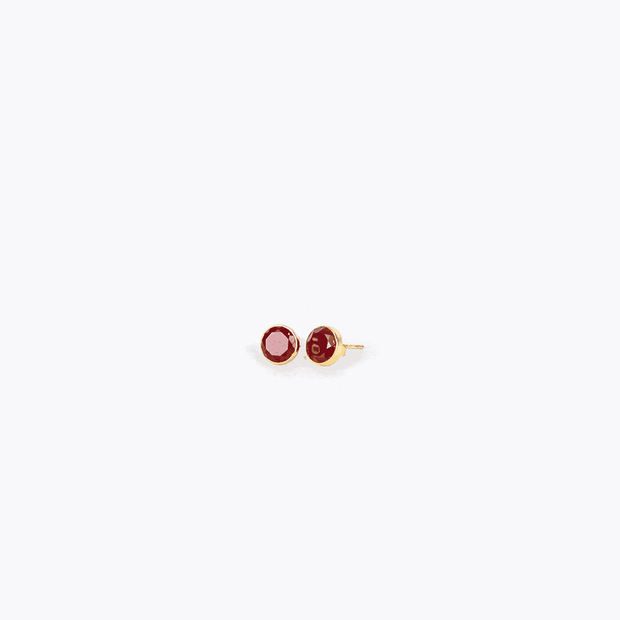 Boucles d'oreilles avec pierres naturelles