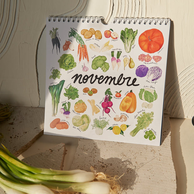 Calendrier mensuel fruits et légumes de saison