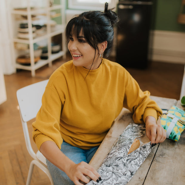 Emballage alimentaire tissu réutilisable