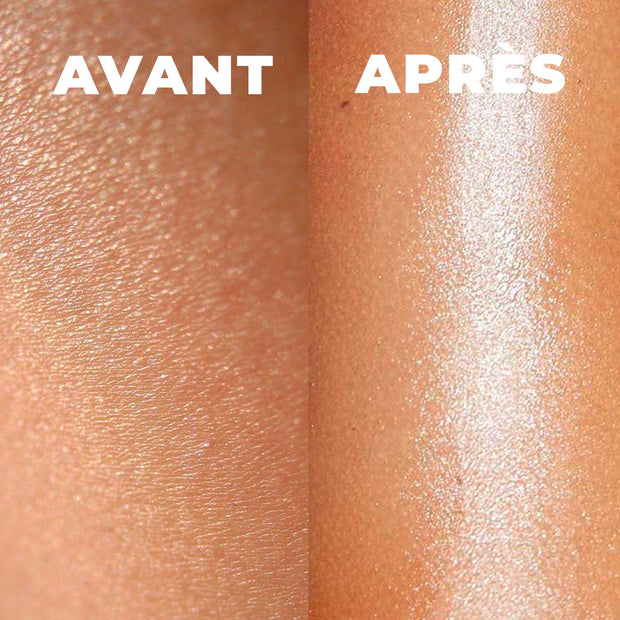 Huile corps pailletée bio