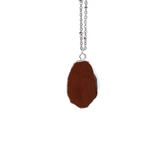 Collier avec pierre naturelle sertie