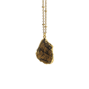 Collier avec pierre naturelle sertie