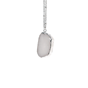 Collier avec pierre naturelle sertie