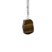 Collier avec pierre naturelle sertie