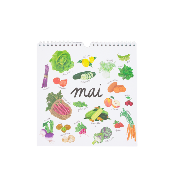 Calendrier mensuel fruits et légumes de saison