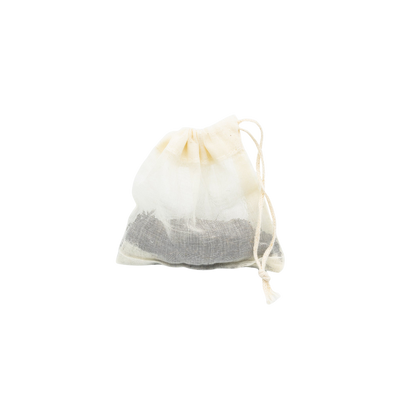 Lot de 5 sachets à thé réutilisables en coton bio