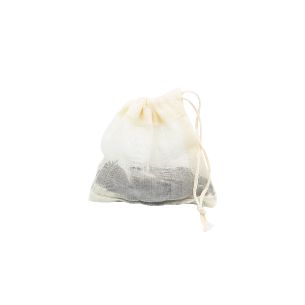Lot de 5 sachets à thé réutilisables en coton bio