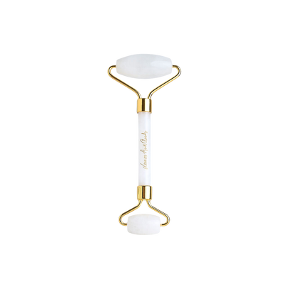 Rouleau de massage quartz blanc