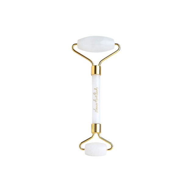 Rouleau de massage quartz blanc
