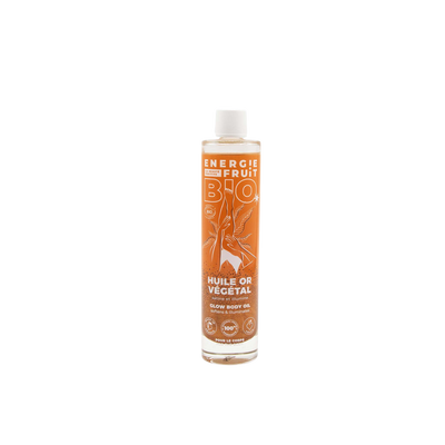 Huile corps pailletée bio