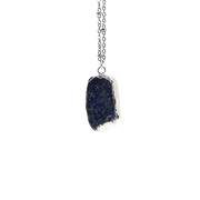 Collier avec pierre naturelle sertie