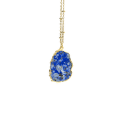 Collier avec pierre naturelle sertie