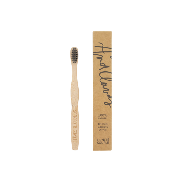 Brosse à dents en bambou pour enfant