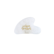 Gua sha de quartz blanc